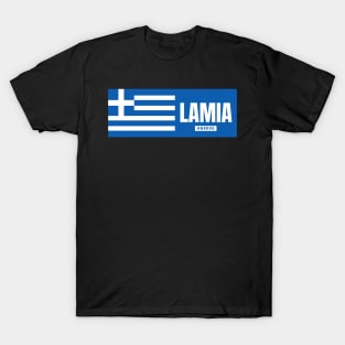 Lamia City with Greek Flag T-Shirt